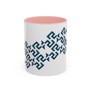 Trendy Geometric Accent Coffee Mug - 11oz & 15oz Options - Image 9